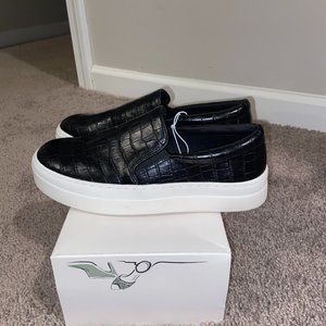 A New Day Platform Faux Snakeskin Sneakers Bibi Style, Black and White Size 8.5